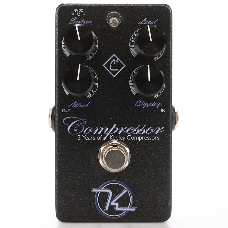 Keeley C4 Compressor Limited Edition 13th Anniversary Pedal w/ Cable #50097