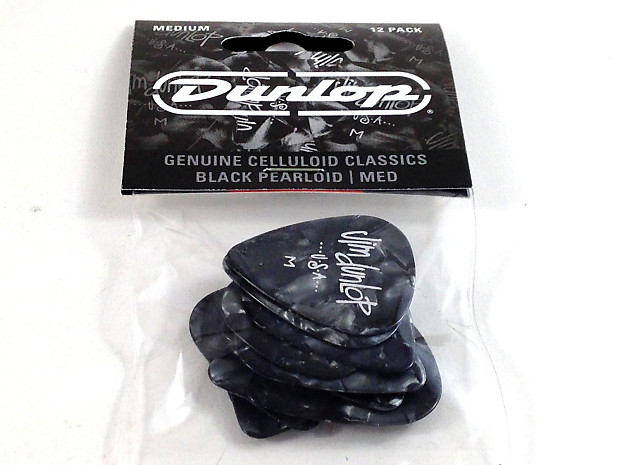 Dunlop 483P02MD Celluloid Standard Classics Medium Guitar Picks (12-Pack) image 1