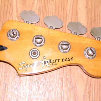 1980s Squier by Fender Bullet Bass Neck w/Tuners - P-Bass "C" width (1.75") image 2