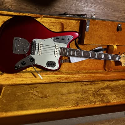 1966 Fender Jaguar Vintage Offset Electric Guitar Sherwood Green w 