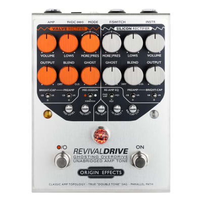 Origin Effects RevivalDRIVE 2-Channel Overdrive Guitar Effects Pedal and Footswitch Bundle image 2