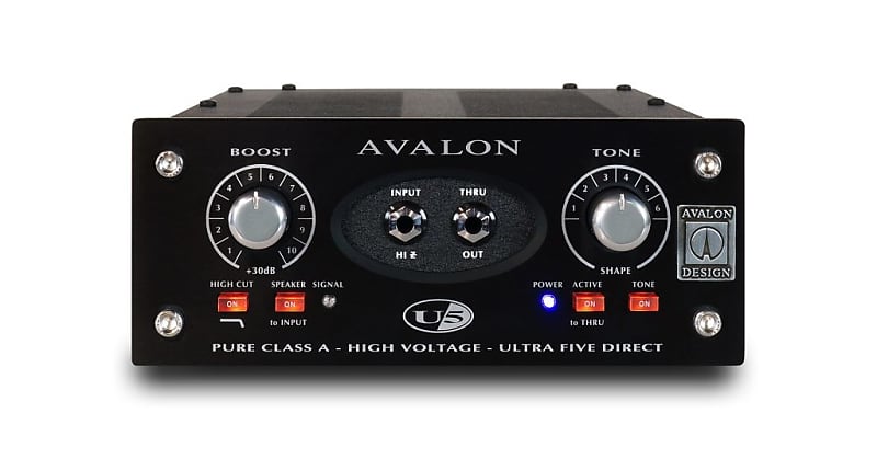 Avalon U5 Direct Box / Instrument Preamplifier - Black image 1