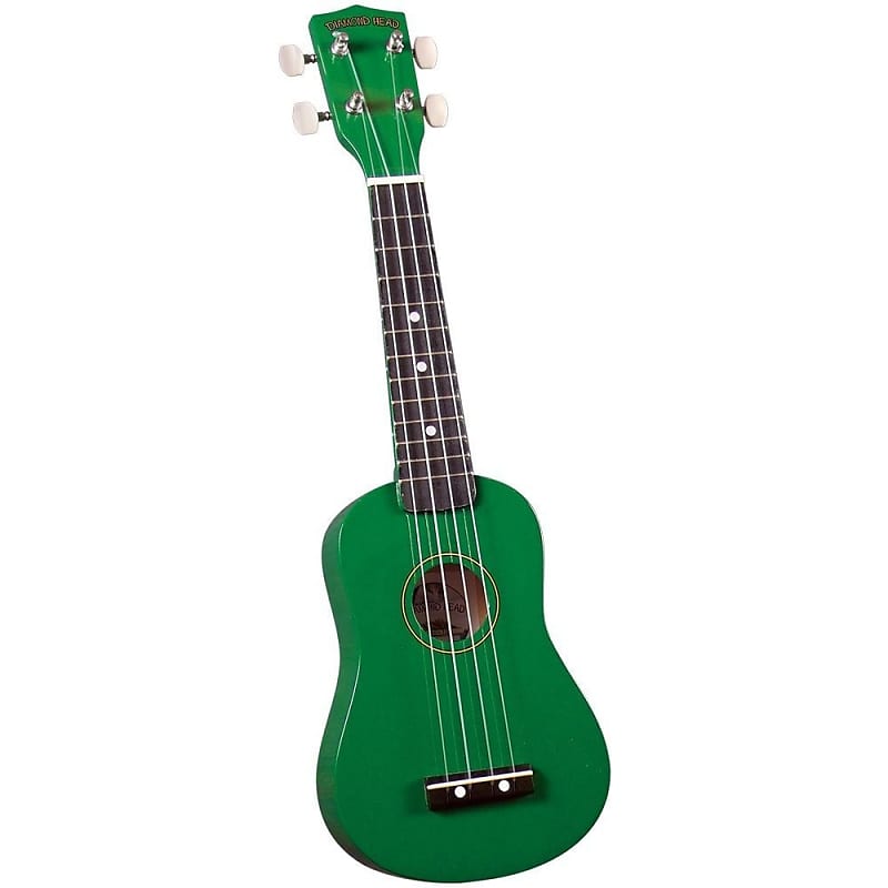 Diamond Head DU-105 Rainbow soprano ukulele, green with gig bag image 1