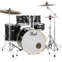 EXX725SZ/C31 Pearl Export 5pc Drum Set 830-Series Hardware and Cymbals JET BLACK