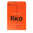 Rico Bass Clarinet Reeds, Box of 10 Strength 2