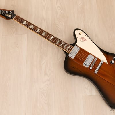 1996 Gibson Firebird V Vintage Sunburst 100% Original w/ Banjo Tuners, Case image 11