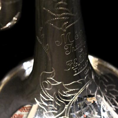 Vintage F.E. Olds Mendez Fullerton Trumpet; Ryan Kisor,  Silver Plated w/ Engraving image 14