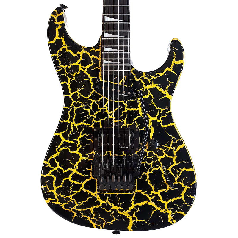 Charvel by Jackson DK-85 Japan 80s - Custom Yellow Crackle