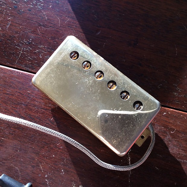 Vintage Gibson Tarback gold humbucker 1973 black tar back potted pickup