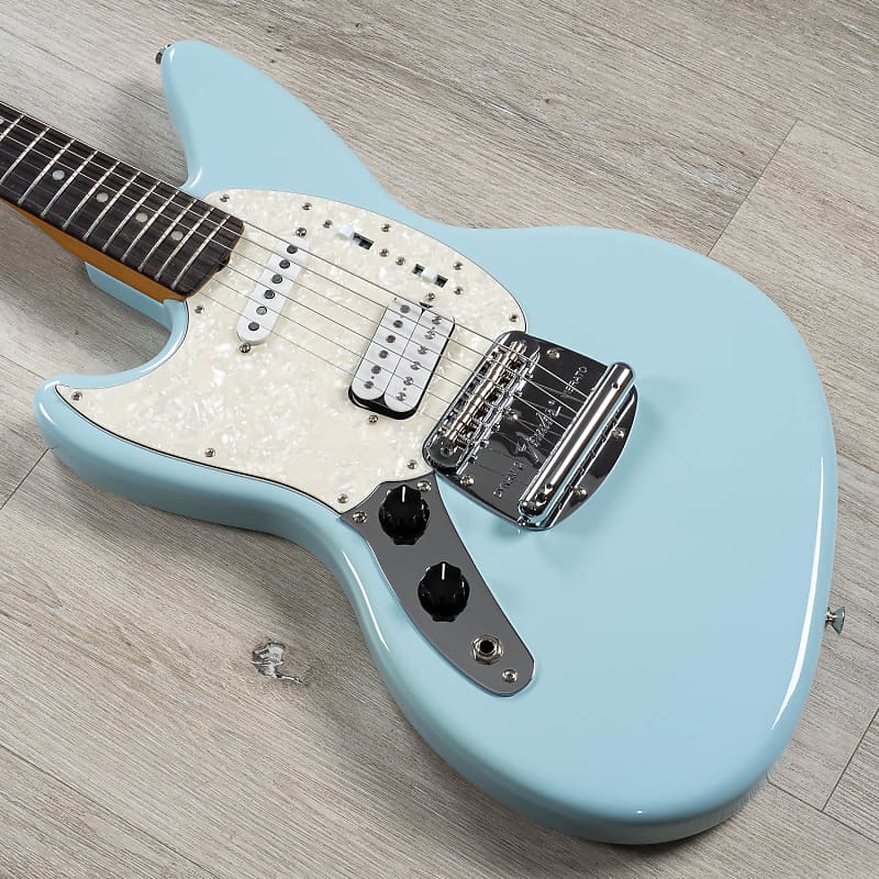 Fender Kurt Cobain Jag-Stang Left-Hand Guitar, Rosewood Fretboard, Sonic Blue image 1