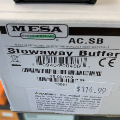 Mesa Boogie Stowaway Class-A Input Buffer | Reverb