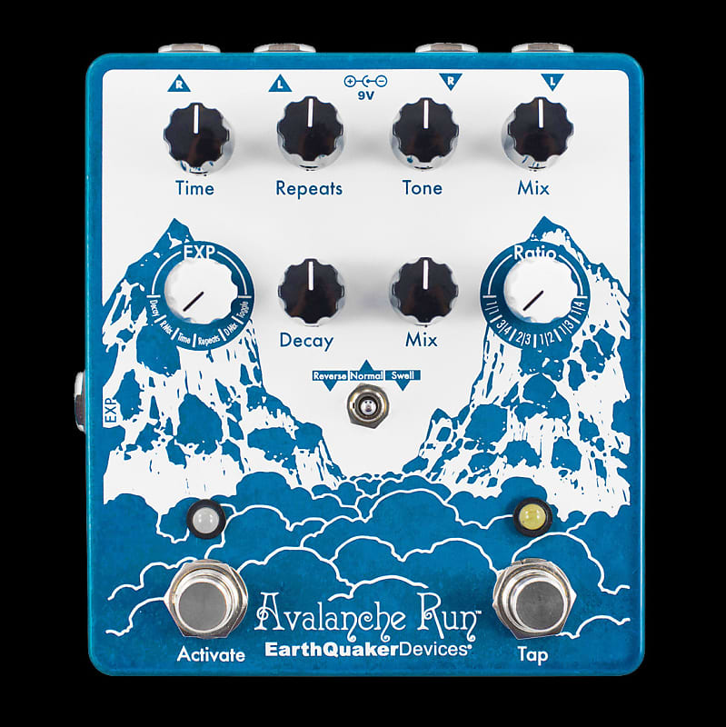 EarthQuaker Devices Avalanche Run Stereo Delay and Reverb Guitar Pedal image 1