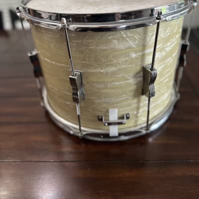 Ludwig Marching Snare 1966 - White Marine Pearl image 7