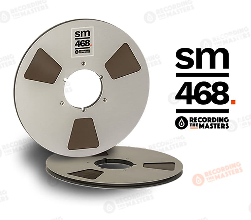 RTM SM468 1/4 x 2500' Analog Recording Tape 10.5 Metal Reel in WHITE Box  NEW