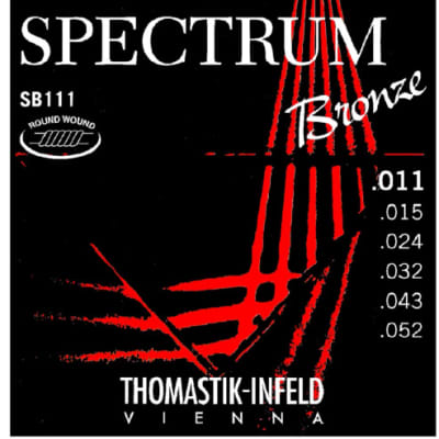 Thomastik Infeld SB111 Spectrum Bronze Acoustic Guitar Strings gauges 11-52 image 1