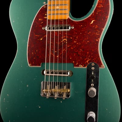 Fender Custom Shop Masterbuilt Dennis Galuszka Subsonic Telecaster Journeyman Relic Sherwood Green Metallic image 6
