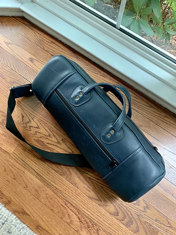 Superfine Trumpet Gig Bag Navy Leather Reverb
