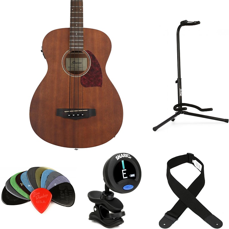 Ibanez PCBE12MH AcousticElectric Bass Essentials Bundle Reverb
