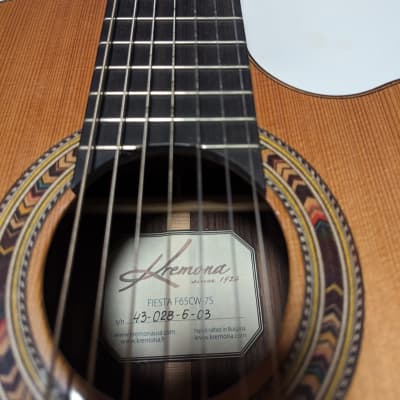 7 String Classical Guitar - Kremona Fiesta F65CW-7S image 6
