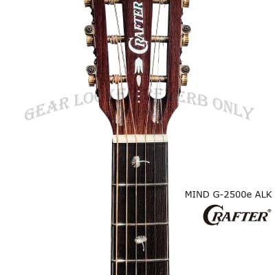 New! Crafter MIND G-2500e ALK DL Orchestra Cutaway all Solid acacia koa electronics acoustic guitar image 12