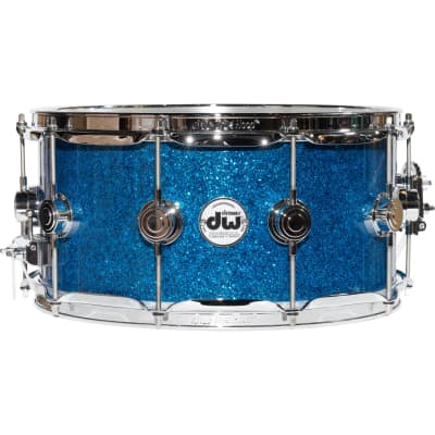 Drum Workshop Collectors Series 6.5x14 Snare Drum - Blue Glass image 1