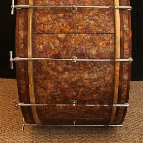 Ludwig & Ludwig Peacock Pearl Drum Outfit - Vintage 5" x 14" Snare & 28" Bass Drums image 12