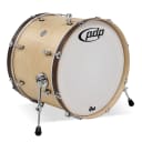 PDP Concept Maple Classic 16X22 Bass Drum Natural w/Walnut Hoops