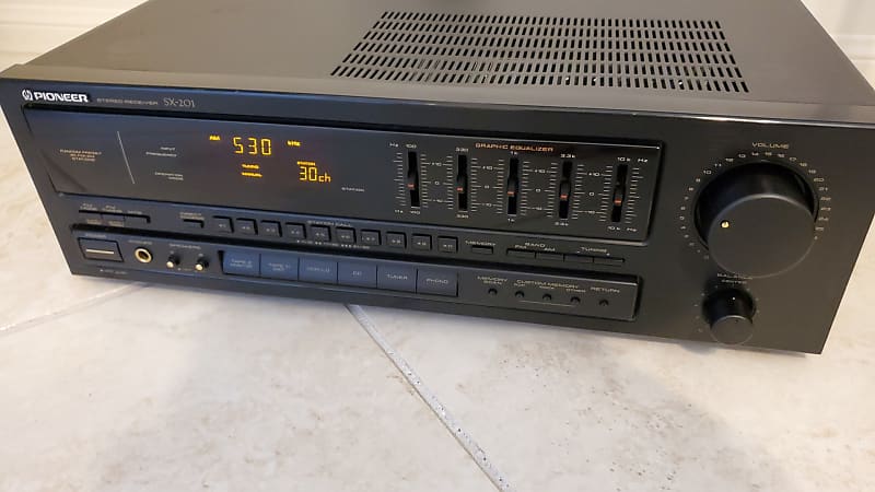 Pioneer SX-201 Stereo receiver, 1992 - Black | Reverb