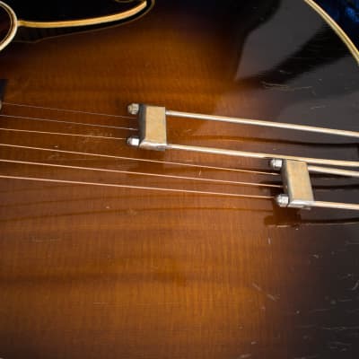 Epiphone  Emperor Arch Top Acoustic Guitar (1946), ser. #55706, grey tolex hard shell case. image 14