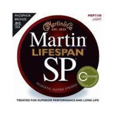 Martin MSP7100 SP Lifespan 92 8 Phosphor Bronze Light Acoustic Strings