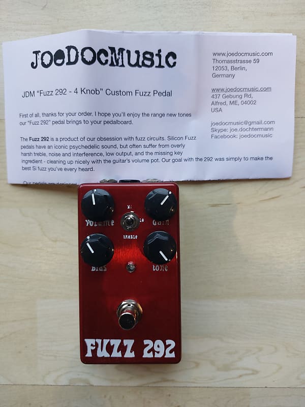 JDM Pedals Fuzz 292 4knob Fuzz Top Jacks Vintage BC183 Reverb