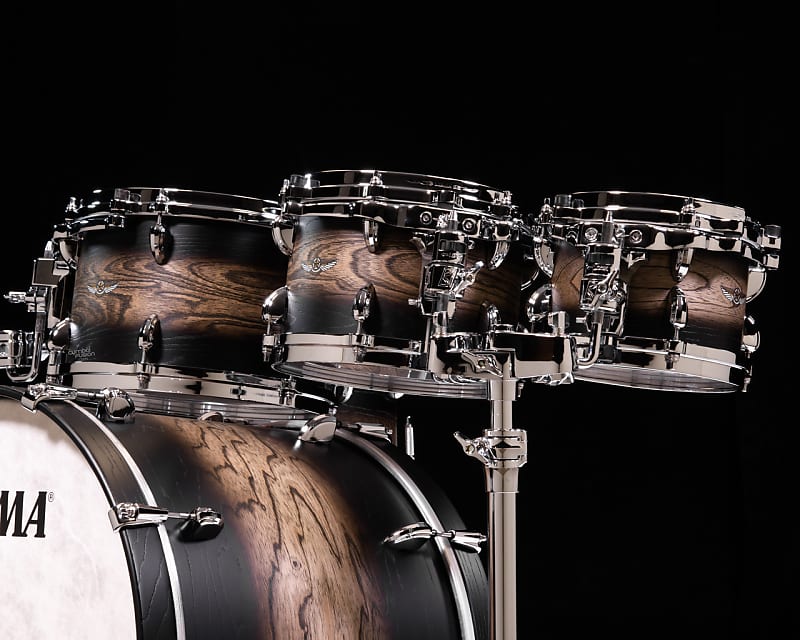 Tama Star Walnut 6pc Satin Black Japanese Sen Burst Open Box