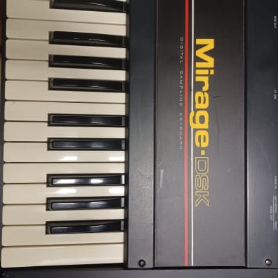 Ensoniq Mirage DSK-1 Digital Sampling Keyboard (red stripe) 1986 - Black