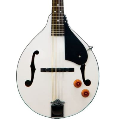 Oscar Schmidt OM10EWH-O Bluegrass Mandolin W/Pre Amp. White Item ID: OM10EWH-A-U for sale