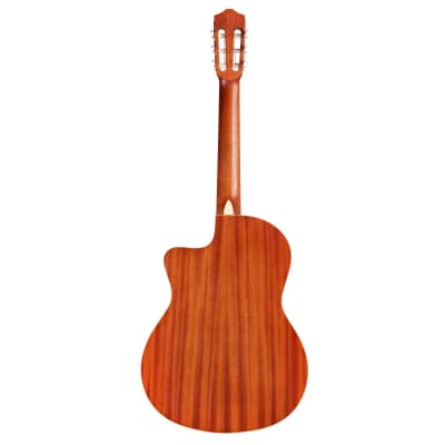 Cordoba C4-CE, Nylon String Acoustic-Electric Guitar – Edgeburst, Guitar Stand, Snark SN5X, ErnieBall P04037 Strap Bundle image 2