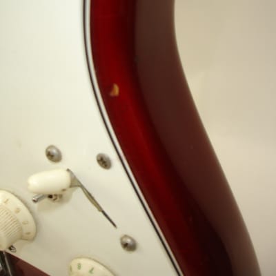 Vintage 1974 Fender Hardtail Stratocaster Electric Guitar, Maple Fingerboard, Red w/ Case image 9
