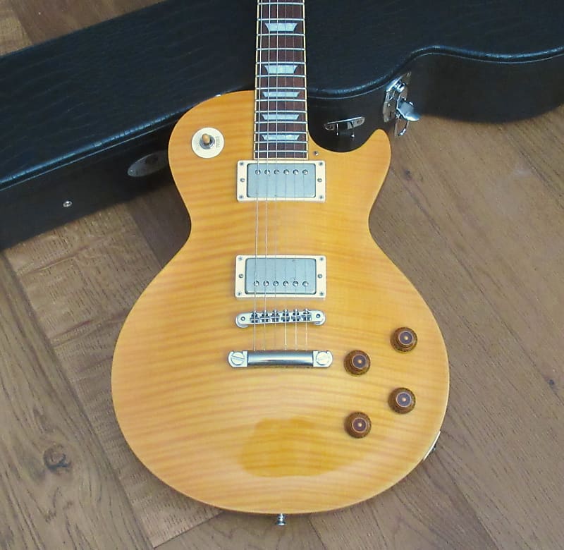 ESP Edwards Les Paul E-LP-108LTS - 2010 - Flamed Lemon Drop - Nitro Lacquer  - Mint