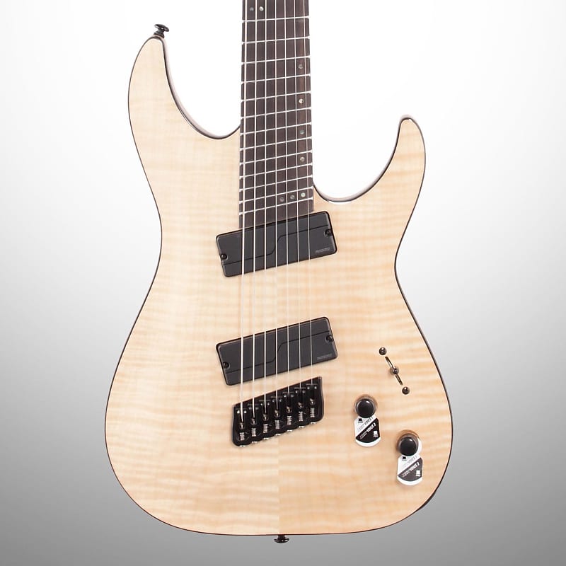 Schecter C-7 MS SLS Elite Electric Guitar, Gloss Natural image 1