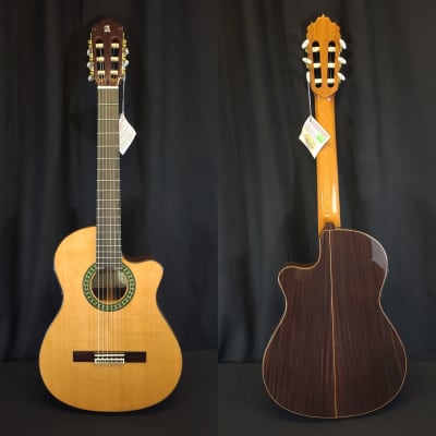 Alhambra 5P CT E2 Thinline Acoustic Electric Classical Nylon String Guitar w/Bag image 2