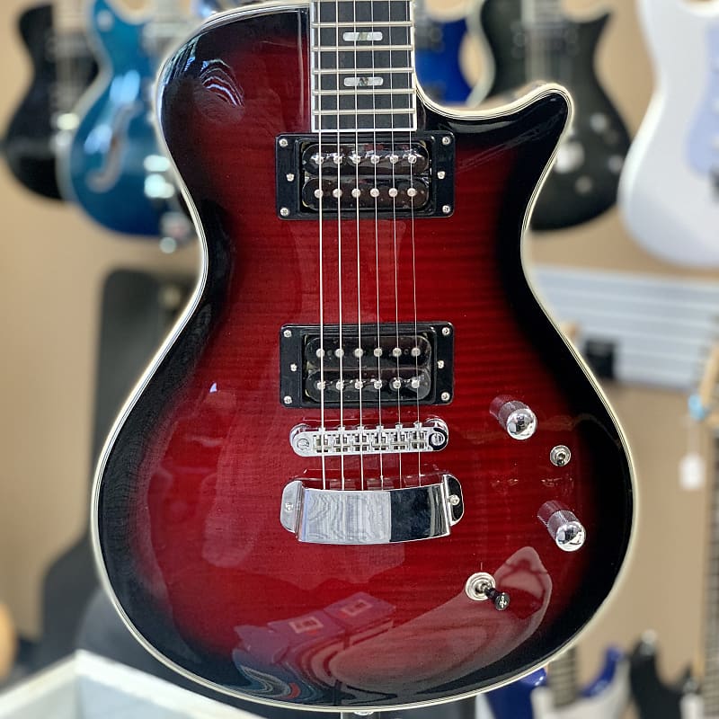 Hagstrom Ultra Swede Electric Guitar. Burgandy Burst Reverb