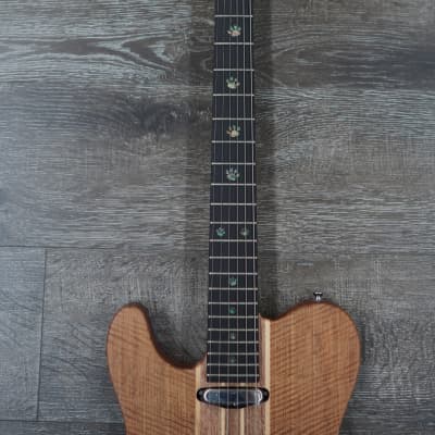AIO TC1 Left-Handed Electric Guitar - Natural Walnut 001 image 3