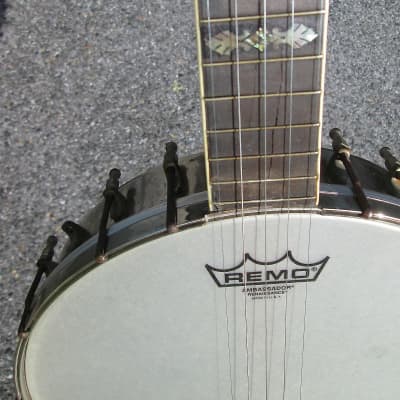 Vintage 20s Supertone by Lange Rettburg 5 String Banjo ! Fancy Inlays, 28" Scale, 12" Head ! AS-IS imagen 7