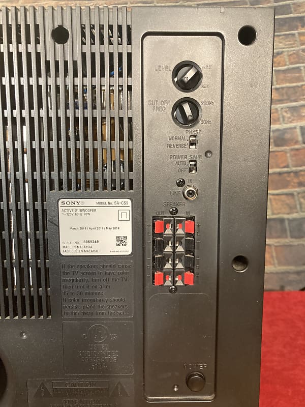 Sony SA-CS9 Subwoofer Speaker | Reverb Sony SA-CS9 Subwoofer Speaker | Reverb