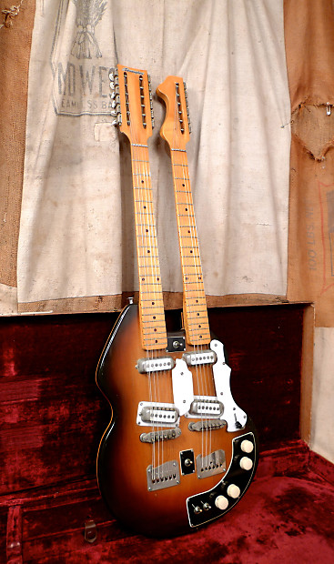Stratosphere Twin Doubleneck 1957 Sunburst | Reverb
