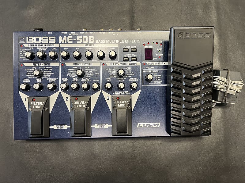 Boss ME-50B Bass Multi effects processor pedal w/non original power supply  | Reverb