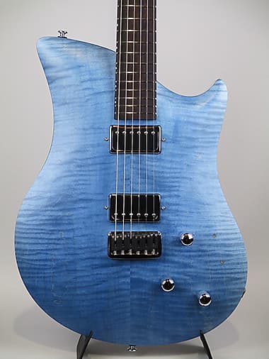 Relish Guitars Flamed Reuss Blue Jane with Piezo | Reverb Brazil