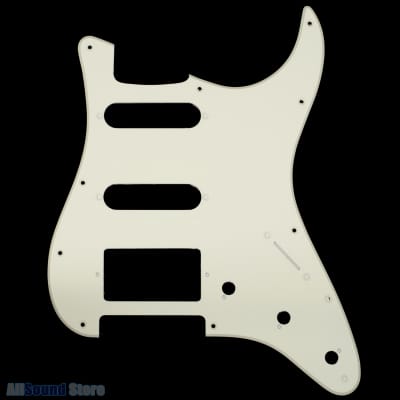1-ply Parchment Pickguard for Fender Stratocaster Strat USA MIM HSS / SSH 11-Hole Humbucker