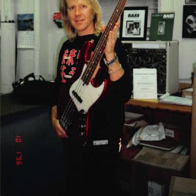 Tom Hamilton's Aerosmith, Sadowsky Red NYC 4-String Bass, PLUS Stage Worn Cowhide Pants!! AUTHENTICATED!! (TH2 #10) image 2