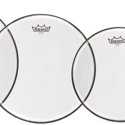 Remo Emperor Clear 4-piece Tom Pack - 10/12/14/16 inch image 1