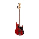 2013 Fender American Deluxe Dimension Bass HH Guitar, Rosewood Fingerboard, Cayenne Burst, US13047697